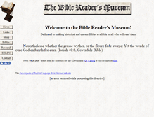 Tablet Screenshot of biblereadersmuseum.com